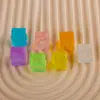 Color de simulación luminoso y destello fino Cubito de hielo joyería diy al por mayor caja de papelería funda de teléfono móvil accesorios para el cabello pasador pegatinas para refrigerador