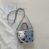 Bolso de Lunares Fresco para Mujer 2026 Verano Nuevo Moda Bolso Cubo Gran Capacidad Bolso de Hombro Cruzado para Viajes