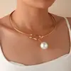 Novo Colar Gargantilha Choker Francês de Pérolas de Luxo Leve Europeu e Americano Joias Atacado