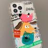 Funda de Animal de Dibujos Animados para iPhone 17 Pro Max Apple 14 Protección de Lente 16/13 Cobertura Completa 15 Mano de Obra