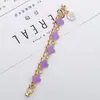 Pulsera de Trébol de Cuatro Hojas de Aleación de Zinc Nueva Zhuzi Jewelry Accesorios de Joyería DIY Cadena de Aceite Goteo Hecha a Mano Decoración para Funda de Teléfono Móvil