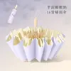 Guarda-chuva dobrável portátil de borracha colorida com 16 varetas, estilo chinês, 70% de desconto, guarda-sol para sol e chuva, unissex, personalizável