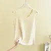 Nuevo Chaleco Térmico para Mujer Otoño/Invierno 2026, Forrado de Felpa y Engrosado, Top Cómodo de Color Sólido para Vestir por Capas