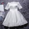 Vestido Corto al por Mayor 2026 Nuevo Vestido de Brindis de Boda Hombros Descubiertos Vestido de Banquete Vestido Aliexpress Europa y América