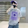 Roupas Infantis Meninos Camiseta de Manga Curta Roupas de Verão 2025 Novas Tops Infantis Verão Crianças Médias e Grandes Verão Meninos Tendência t Atacado
