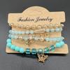 Pulsera Elástica Bohemia para Mujer con Colgante de Cristal de Mariposa Joyería Multicapa con Cuentas Joyería Transfronteriza Amazon