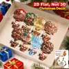 Venda Quente 8 Peças Natal Halloween Novidade Enfeites de Madeira para Pendurar Balão de Ar Quente Papai Noel Decoração de Casa Cozinha