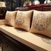 Nova almofada de sofá chinesa Redwood Furniture Capa de almofada de sofá Cama Luohan de madeira maciça de alta qualidade Conjunto de cinco peças Almofada