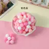 Pompones de poliéster de alta calidad, disponibles en varios colores y tamaños, perfectos para sombreros, juguetes y cajas de regalo