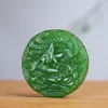 Atacado de fábrica material da Mongólia Exterior pingente de jade Fênix de água clara imitação de jade Hetian Fênix de jade ópera Peônia pingente Marca de jade