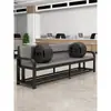 Banco tapizado silla de espera para clínica sofá para cancha de baloncesto silla para gimnasio silla de descanso para barbería silla de espera para hospital para infusión