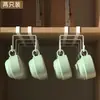 Suporte de Copos Suporte de Copos de Água Suporte de Armazenamento de Canecas Invertidas Cabide de Armário Drenagem Suporte de Armazenamento Suspenso para Xícara de Café Xícara de Chá