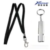 Apito de Metal Personalizado de Venda Quente Transfronteiriça com Cordão, Apito de Alta Frequência para Salva-Vidas, Apito de Emergência para Sobrevivência ao Ar Livre, Apito de Alumínio para Fogo