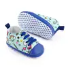 Sapatos de bebê de 0 a 1 ano, sapatos de lona estampada, sapatos casuais com cadarço, sapatos para bebês e crianças pequenas, atacado 2647