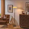 Lámpara de pie Matsutake Vintage Versátil con Protección Ocular LED, Decoración Sencilla y Lujosa de Gama Alta para Sala de Estar, Dormitorio, Estudio y Mesita de Noche