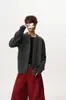 Suéter cárdigan de punto Melard de color sólido con botones de contraste para hombre y mujer, abrigo de punto casual holgado vintage de invierno para pareja