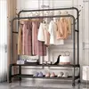 Varal para Secar Roupas para Varanda, Varal Dobrável para Quarto, Cabide Dobrável de Dupla Haste de Grande Capacidade