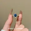 Anel de Renda com Coração de Diamante Brilhante Estilo Vintage de Luxo Leve, Design de Nicho, Elegante e Versátil, Anel Extremamente Bonito