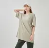 Camiseta lisa al por mayor con fábrica propia, informal personalizada de manga corta unisex con cuello redondo, camiseta de verano, moderna, para bricolaje