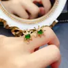 Venta al por mayor de fábrica Pendientes Populares de Diopsido Natural con Incrustaciones de Plata S925 Piedra Principal 5*5 Joyería de Lujo Venta Directa de Fábrica