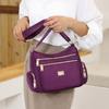 Mochila Casual Estilo Coreano, Carteira de Negócios, Bolsa de Ombro, Bolsa Feminina de Grande Capacidade, Bolsa Feminina, Bolsa Transversal de Tecido de Nylon Multicamadas