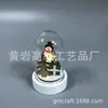 Ventas Directas de Fábrica Artesanía de Madera para Decoración del Hogar Regalo Lámpara LED Navideña Pantalla de Vidrio Decoración de Escritorio