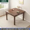 Mesa de Jantar Doméstica Pequena Quadrada Mesa Oito Imortais Conjunto de Mesa e Cadeiras Quadradas de Jantar Estilo Chinês Moderno Simples para Quartos de Aluguel