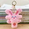 Lindo Bufanda Azul Marino Pato Peluche Colgante Llavero Decoración para Bolso de Pareja Muñeca Juguete Pequeño Juguete de Peluche