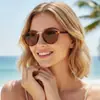 Gafas de sol retro estilo Y2K de moda para influencers, Gafas de sol simples y a la moda con protección solar para mujer, Moda transfronteriza