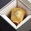 Olla de Barro Baifu Morado Segmento Dorado, Olla Cantante Fénix, Olla Xishi de Barro Mineral Original, Juego de Té Kung Fu Hecho Completamente a Mano con Una Olla y Dos Tazas