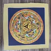 Mandala Nepalesa Xizang Dourada Quente Pintada à Mão Tamanho 26*26 Núcleo do Cartão