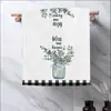 Paño de Cocina Transfronterizo, Tipo Colgante para Secar Manos, Diseño Floral Fresco, Paño de Limpieza para el Hogar, Toalla de Mano, Hecho a Medida
