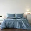 2026 Nuevo Estilo Seda de Hielo Lavada Juego de Cuatro Piezas Bicolor Satén Verano Fresco Ropa de Cama Lavable a Máquina