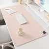 Alfombrilla de ratón calefactable tipo crema, alfombrilla de escritorio cálida calefactable extragrande, alto valor para chicas, alfombrilla calentadora de manos para escribir en la oficina en invierno