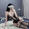 Lingerie Sexy com Abertura na Virilha, Body Sedutor de Renda Transparente Justo, Não Precisa Tirar, Vários Estilos de Meias e Roupas para Atacado