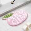 Alfombra de Felpa con Botones de Melocotón y Limón Felpudo de Baño Alfombrilla de Piso de Secado Rápido Alfombrilla Absorbente Antideslizante Manta para Mesita de Noche de Dormitorio