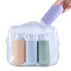 Conjunto de Garrafas de Silicone para Viagem Bolsa de Viagem de PVC Conjunto de Embalagem Conjunto de Garrafas de Silicone para Viagem Mais Vendido na Amazon