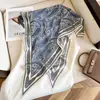 Nuevo Pañuelo Triangular con Estampado de Anacardos de Tacto de Alta Gama, Chal Versátil de Sarga para Mujer con Protección Solar, Pañuelo de Seda de Venta Caliente Transfronteriza al por Mayor