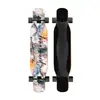 Prancha longa de 46 polegadas prancha profissional cor areia iniciante scooter de quatro rodas dupla curvada masculino e feminino escova de rua prancha de dança de rua
