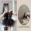 Ropa interior sexy Chaomu Estilo oscuro sexy Cuello cuadrado Viento de deseo puro Cintura ajustada Adelgazante Hinchada Princesa Traje QQNY