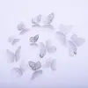 Mariposa Hueca 3D Hueca Imitación Metal Mariposa Decoración de Pared Hogar Sala de Estar Mariposa Tridimensional Pegatina Decorativa