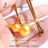 Loja de ouro mesmo estilo antigo pingente de cabaça de ouro diy acessórios colar temperamento all-match estilo retro presente para namorada