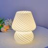 Lámpara de mesa de cristal Lámpara de noche para dormitorio Lámpara de noche para B&B Decoración simple para sala de estudio Lámpara LED Luz nocturna Moderna Minimalista