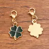Accesorios de joyería de aleación multicolor y multiestilo, dijes colgantes de esmalte dorado KC, colgantes de flor, corazón, pentagrama y chile