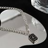 Collar ins de Acero de Titanio para Mujer Diseño de Alta Gama Estilo Frío Nicho Lujo Accesible Cadena para Clavícula Hip-hop Cadena para Suéter Accesorios para Hombre