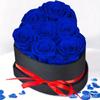 Flor Preservada Flor Real Cubeta Abrazo en Forma de Corazón Terminada Regalo de San Valentín Navidad Compromiso Regalo Romántico de Alta Gama
