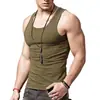 Camiseta Regata Masculina 100% Algodão Primavera e Verão, Camada Base de Algodão Puro, Regata Fitness Canelada, Camiseta de Alça Masculina