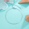 Tornozeleira de osso de cobra branca combinando joias corrente lisa corrente única personalidade moda versátil joia para pé alta qualidade simples