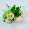 Flor Artificial de Fábrica Atacado Grande Quantidade Grande Quantidade Rosa Sala de Estar Decoração de Casa Flor de Seda 6 Cabeças Romã Buquê de Flor Falsa