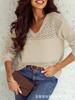 Suéter Versátil de Moda Europea y Americana para Mujer 2025 Primavera y Otoño Nuevo Diseño Recorte Empalmado Jersey para Mujer